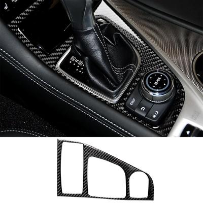 Car Gear Shift Panel Decoration Cover Trim Sticker for Infiniti Q50 2014-2022 Car Interior Accessories Carbon Fiber