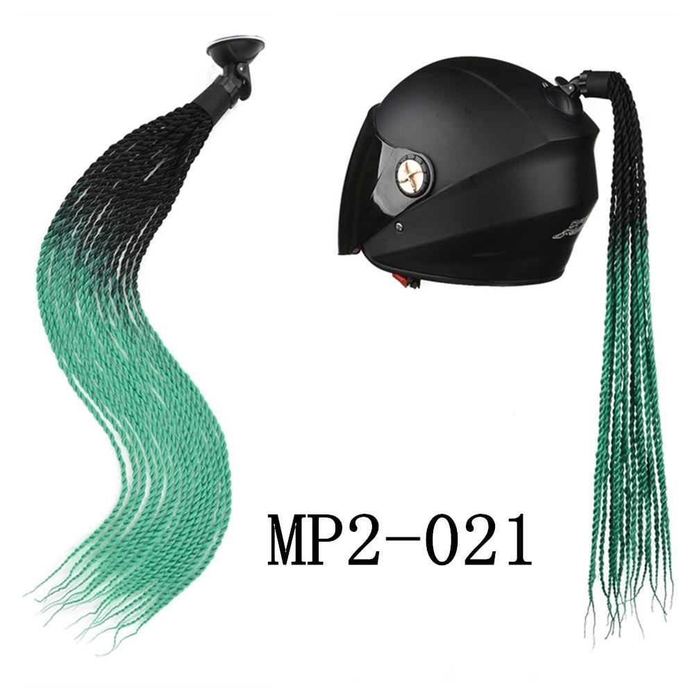 1Pc Motorcycle Helmet Braids Wig Multicolor Loose Wig Ponytail Braid Motorbike Helmet Pigtails Decoration Dual Pigtail Ponytail