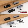 1 Set Easy Installation With No Drilling Needed Stainless Steel Glass Door Hinges Suitable For 5~6Mm Glass Pack Of 2