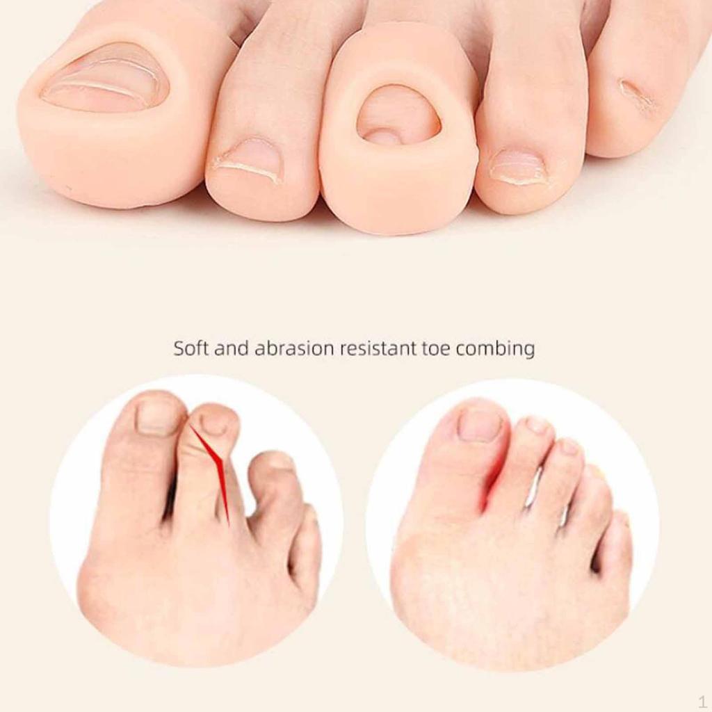 4Pcs Toe Cap Protectors Sleeves Bunion Cushions Covers for Running Standing Women Men
