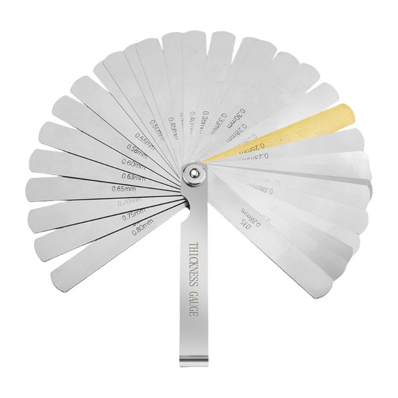 Feeler Gauge Set Stainless Steel Double Marked for Precise Measurement in Multiple Fields Engineering and Vehicle Repair