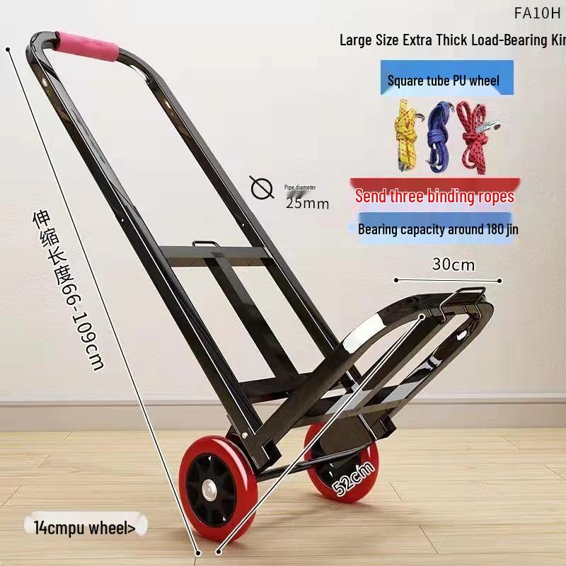 Compact Folding Luggage Cart for Groceries and Cargo