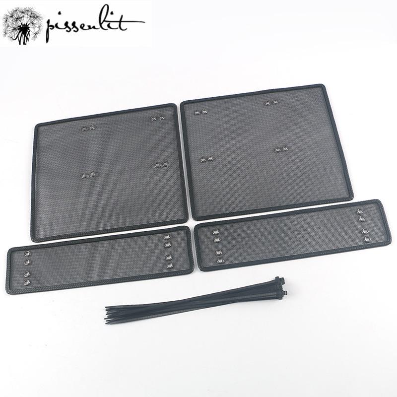 For Ford Edge 2015-2018 Insect Net Racing Grills Sequins Water Tank Protective Net Cover Panel Decoration Accessories
