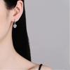 New Luxury Sparkling Inlaid Zirconia Geometric Women'S Earrings Personalized Trend Party Jewelry Accessories