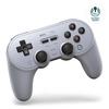 8BitDo Pro 2 Bluetooth Controller for Switch, Hall Effect Joystick Update, Wireless Game Controller for Switch, PC, Android, Steam Deck & Apple (Gray)