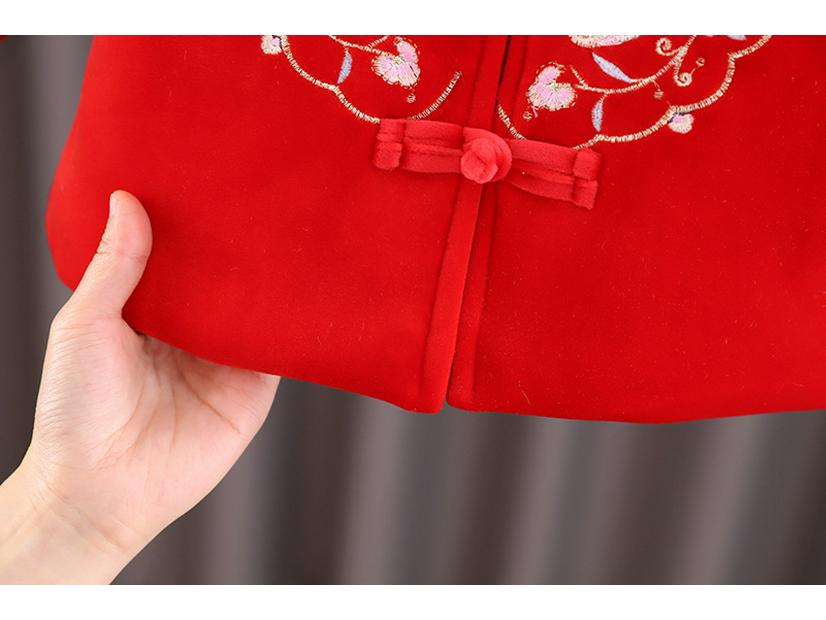 2025 New Year & 2026 Spring Festival Tang Suit Outfit for Girls, Babies 1-3 Years Old