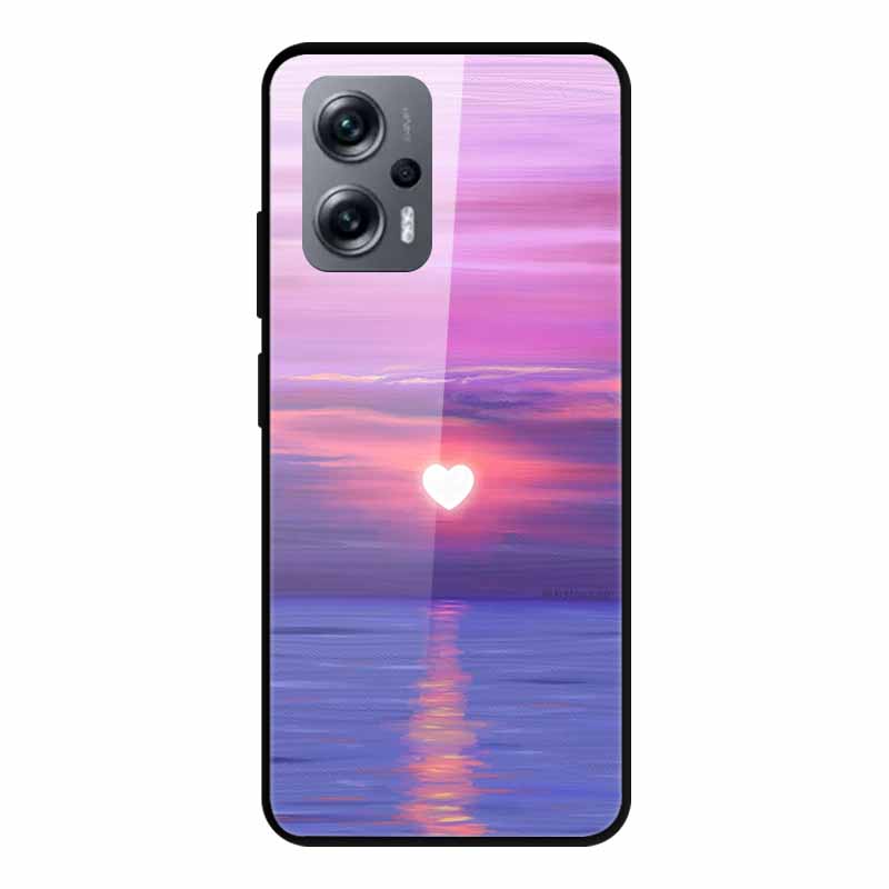 For Poco X4 GT Case Shockproof Tempered Glass Hard Back Cover For Xiaomi Poco X4 GT 5G Soft Bumper Coque PocoX4 GT X4GT Case