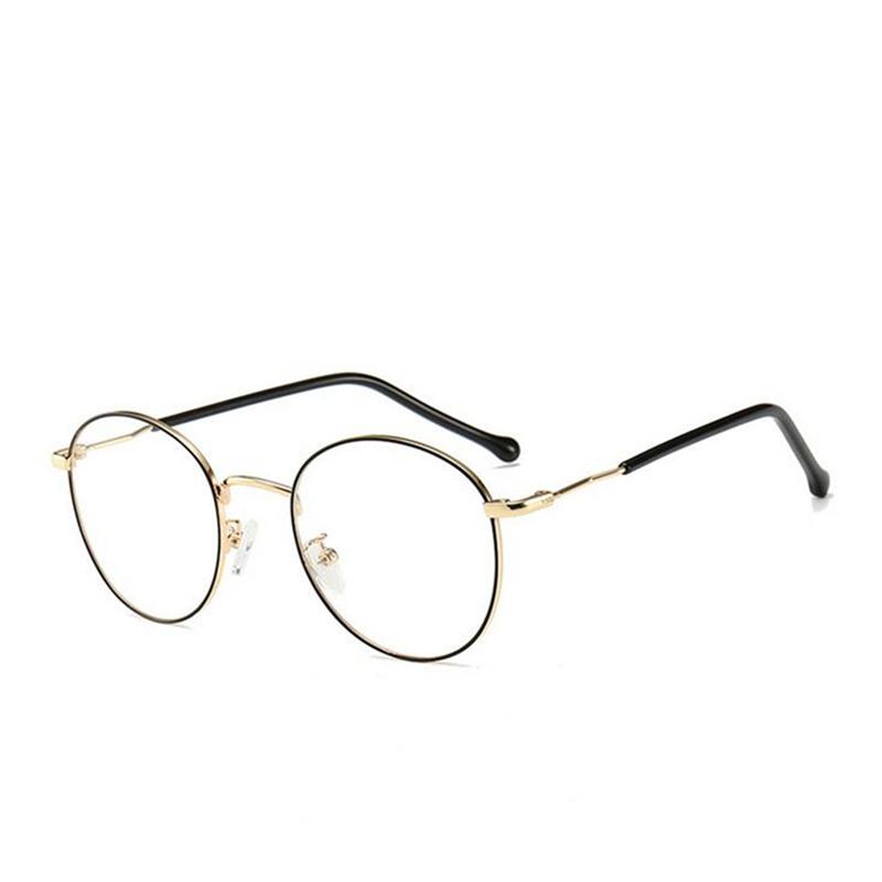 Oval 1.56 Aspherical Lens Prescription Eyeglasses Women Men Student Optical Spectacle Nearsighted Glasses 0 -0.5 -0.75 To -6.0