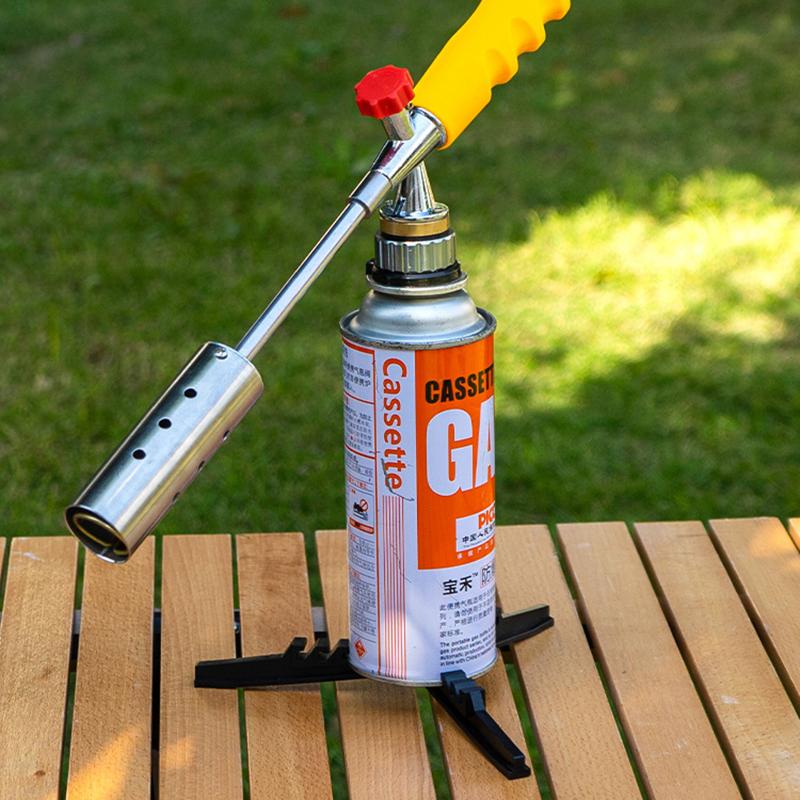 Portable Foldable Gas Bottle Tripod Stand Outdoor Camping Gas Tank Bracket Foldable Canister Tripod Stand Base For Gas Cartridge