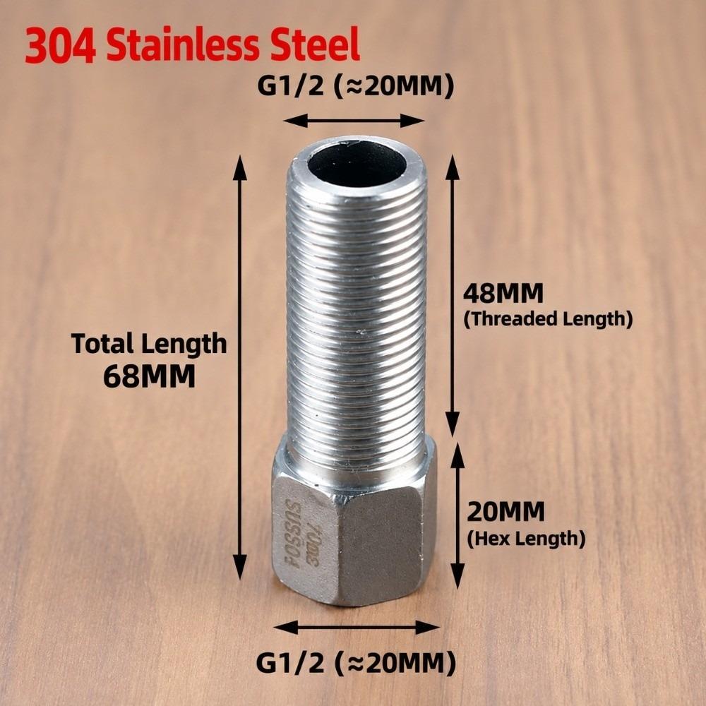Hex Head Stainless Steel Coupling Female To Male Coupler for Water Gas Oil Pipe