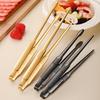 Zhi Shi Stainless Steel Hammered BBQ Food Tongs