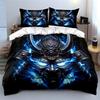 Samurai Art Set Home Decor Soft Comfortable Duvet Cover Bedding Set Included 1*Duvet Cover & 2*Pillowcases, Gift