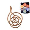 Energy Spiral Hand Rings  Handmade Copper Rings With Gemstones, Meaningful Christmas Gift, Mother’s Day Present Or Jewelry Gift For Women