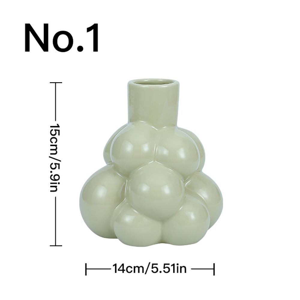 Creative Art Vase Desktop Ornaments Home Decoration Ceramic Hydroponic Vase Plant Pot Aromatherapy Bottle Garden Supplies