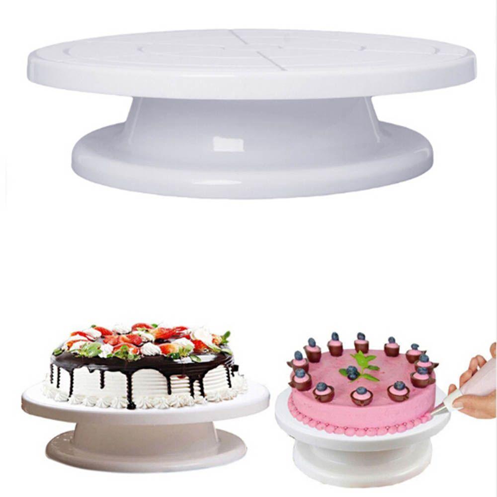 Craft Baking Tools Platform Cupcake Kitchen Cake Turntable Revolving Plate Rotating Display Stand