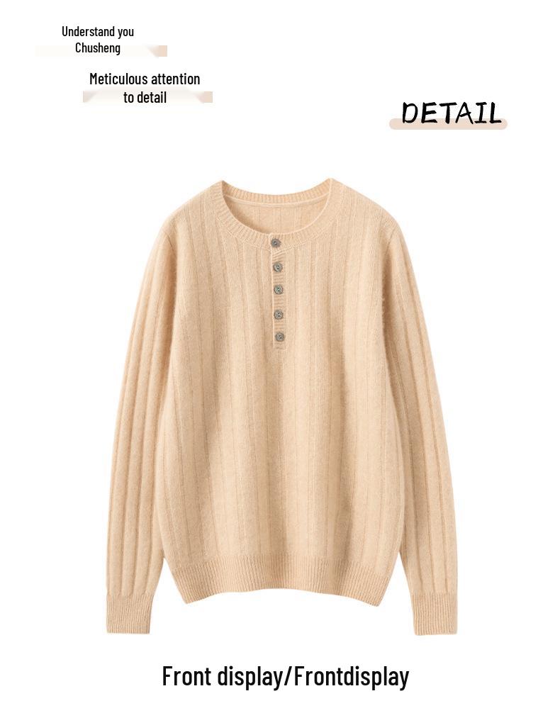Soft Versatile Cashmere Women's Knit Solid Base Layer - Autumn/Winter