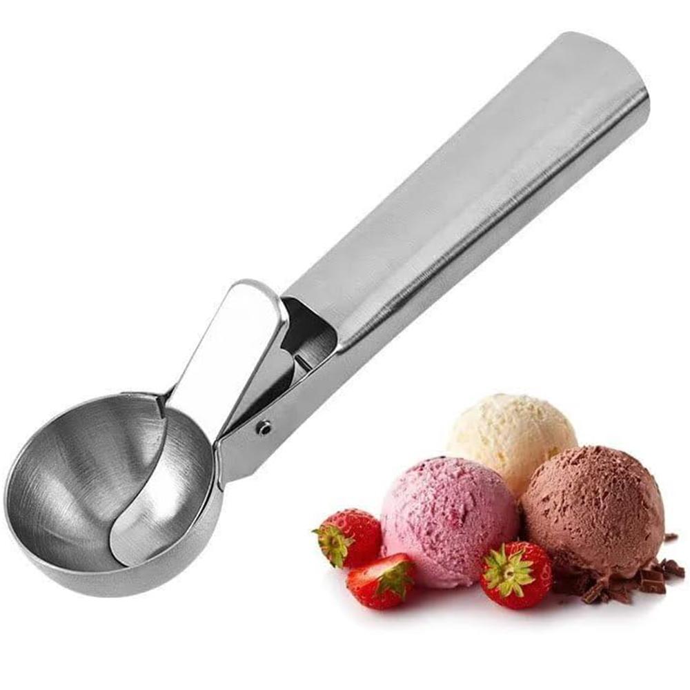 Stainless Steel Ice Cream Scooper No Stick Melon Baller No Struggle Fruit Scooper Perfect Scoop Tool for Ice Cream Sorbet 4