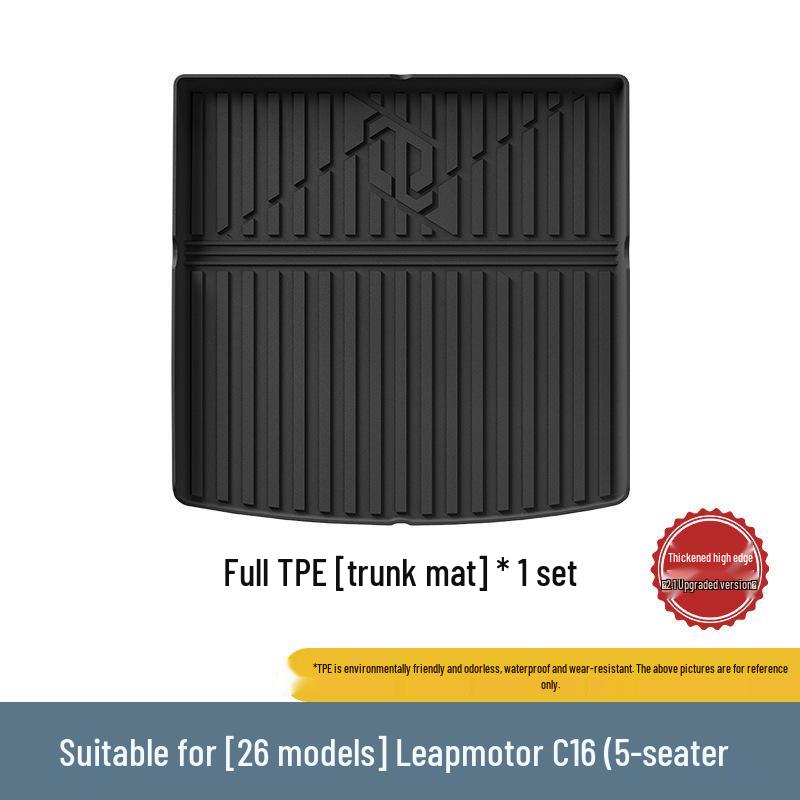 2024-2026 Leapmotor C16 TPE Floor & Trunk Mats, Wear-Resistant & Vehicle-Specific