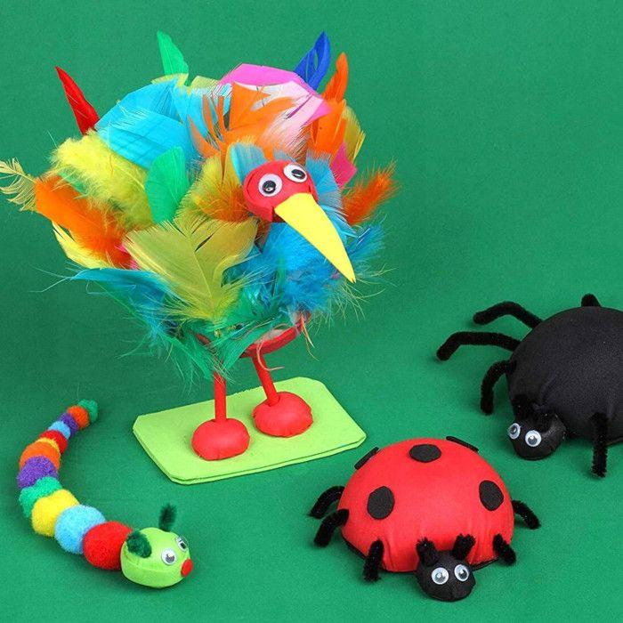 Yeux mobiles - Noir - Adhésifs - Loisirs créatifs - Collage - 6mm diamètre - Apli Kids