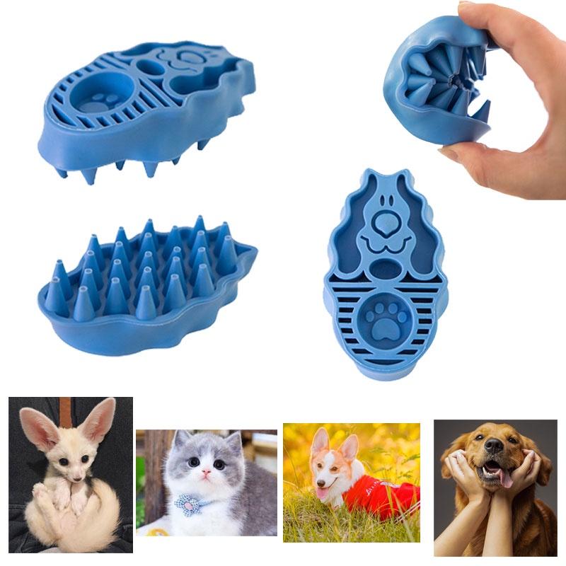 Dual-function Pet Brush Massages And Removes Hair Effectively