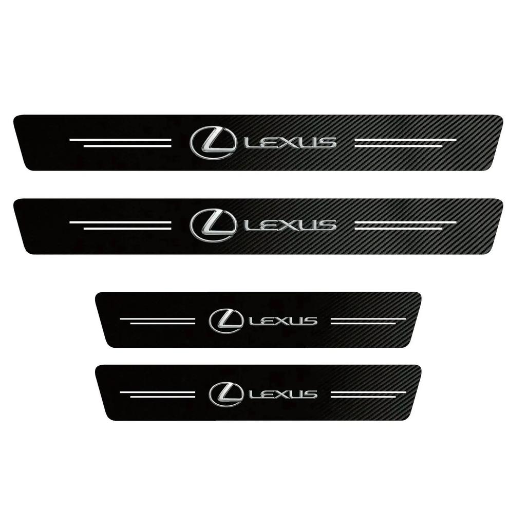 Pegatinas de Carbono para Estribos de Puerta de Coche Para Lexus RX330 IS250 Ct200h ES300h RX350 IS300h NX300h UX GX470 LX570 LS430 LS460 LS RX300 GS NX