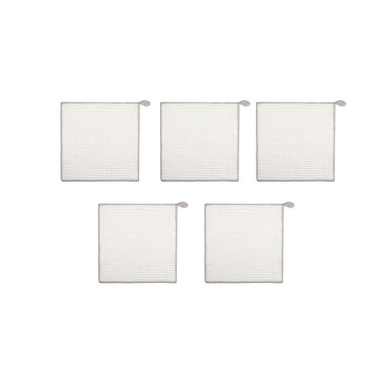 

5 шт. полезное быстросохнущее устойчивое к разрыву полотенце для посуды с вафельной текстурой кухонная тряпка для чистки дома бежевый