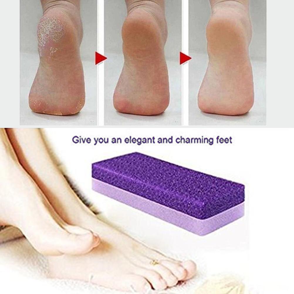 Strumenti per pedicure per la rimozione del callo della pelle dura della pietra pomice 2 in 1 per i piedi