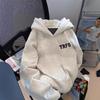 500G Thick Unisex College Style Hooded Sweatshirt for Autumn/Winter