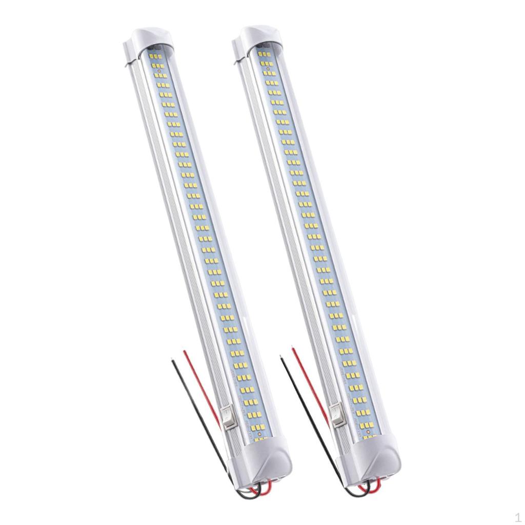 2Pcs Light Strips for RV Trucks Aluminum Base with 108 Beads Lightweight Universal Commercial
