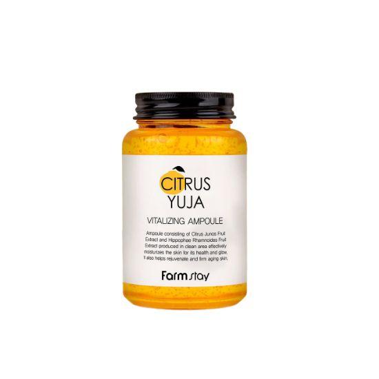 Farmstay Citrus Yuzu Vitalizing Ampoule Brightening & Hydrating Skin Care 250ml