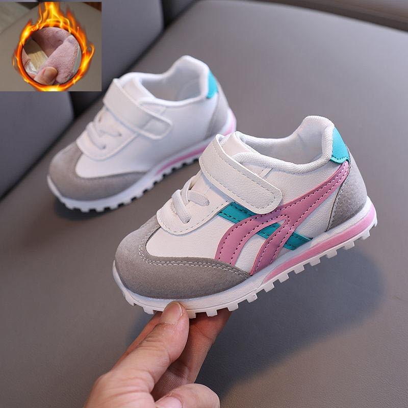 Podzimní kožené boty pro chlapce a dívky Podzimní a zimní boty pro chlapce a dívky Dětské boty 0-5 let