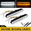 30LED Car Running Daytime Light DRL Driving Turn Fog Lamp Signal White Amber 12V
