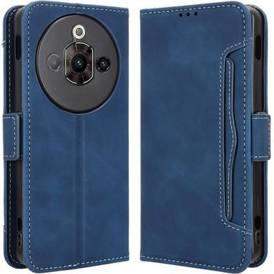 Flip Case for Nubia Focus Pro 5G, Card Slot, Blue