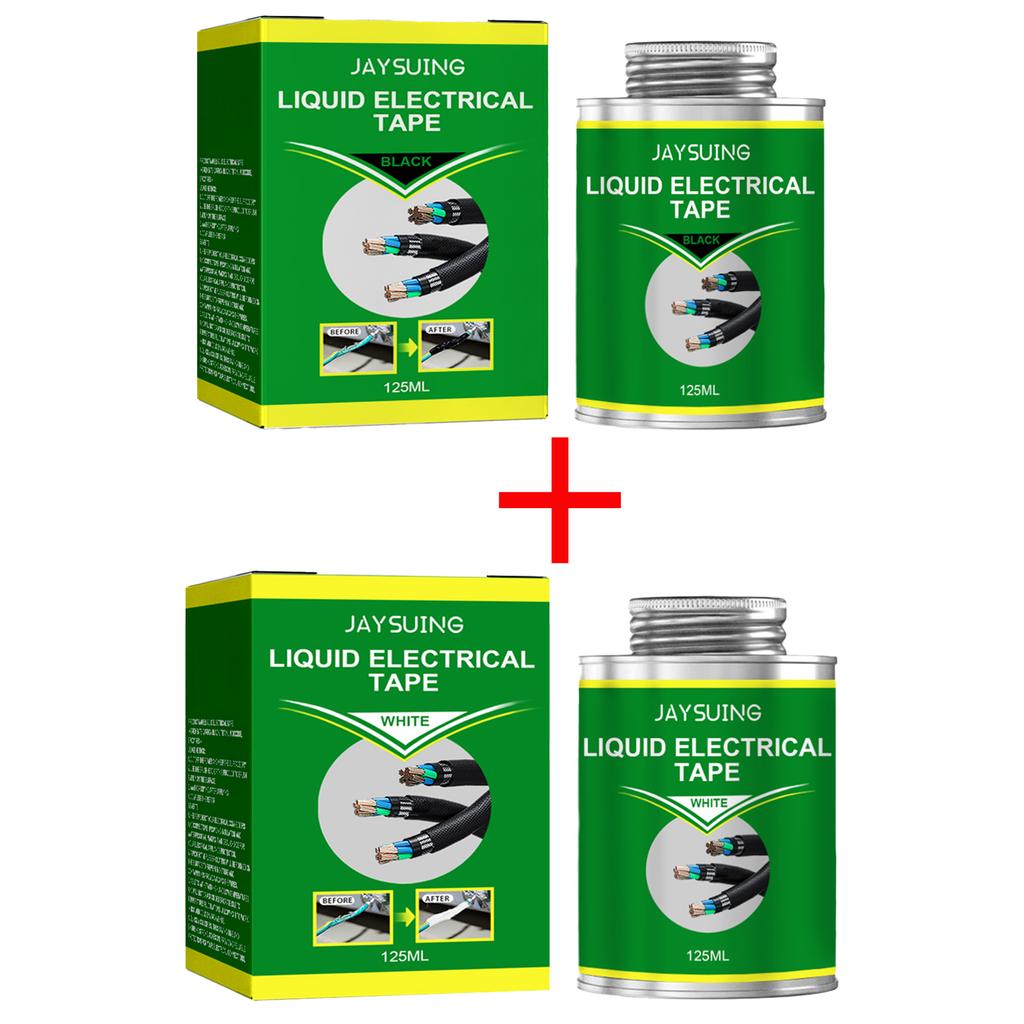 Black and White Electrical Insulating Liquid Tape Waterproof Heat Resistant (-40℃~200℃) Wire Connections Cable Joints Protection