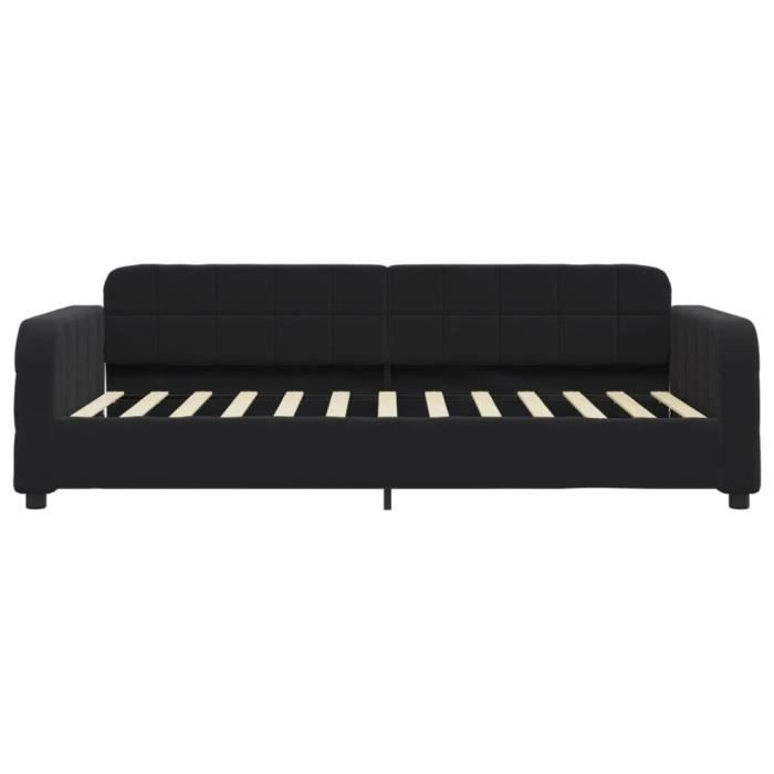 VidaXL Daybed Black 100x200 Cm Velvet 354069