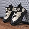 Fashion Men's British Retro Work Boots Waterproof High Top Hiking Shoes Slip-Resistant Big Size 47 48 Outdoor Hunting Boots for Autumn