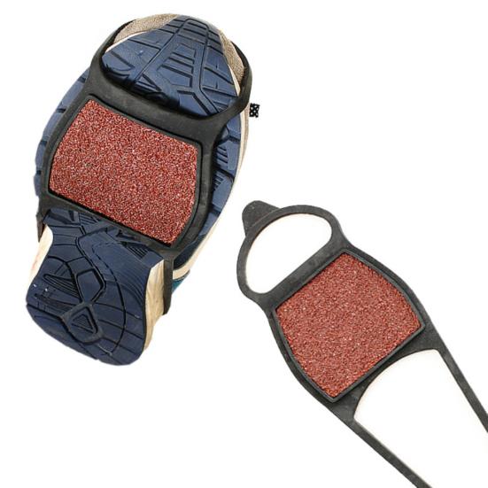 1 Par de Crampons de Tração de Inverno com Grão Grosso para Raquetes de Neve Antiderrapantes Ganchos Crampons de Gelo
