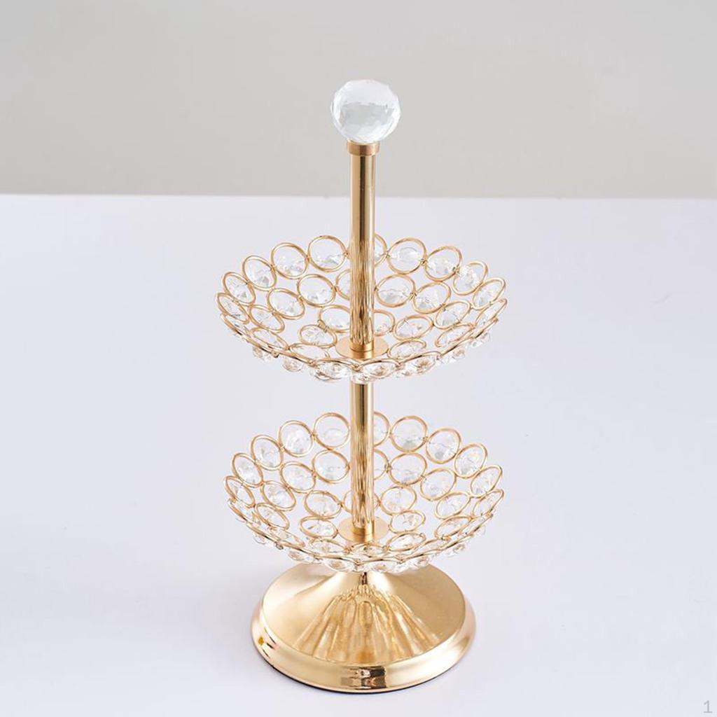 Buy Double Layered Fruit Plate Upscale Cookie Tray Rack Serving Dessert