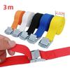 3M Cam Buckle Cargo Straps, Zinc Alloy Buckle PP Webbing Tie Down Belt for Car, Motorcycle, Luggage Transport