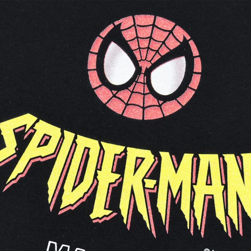 MARVEL Marvel Short Sleeve Spiderman SPIDERMAN American Comic Character Goods Avengers Present Black XL Size T-shirt Men's [Item]