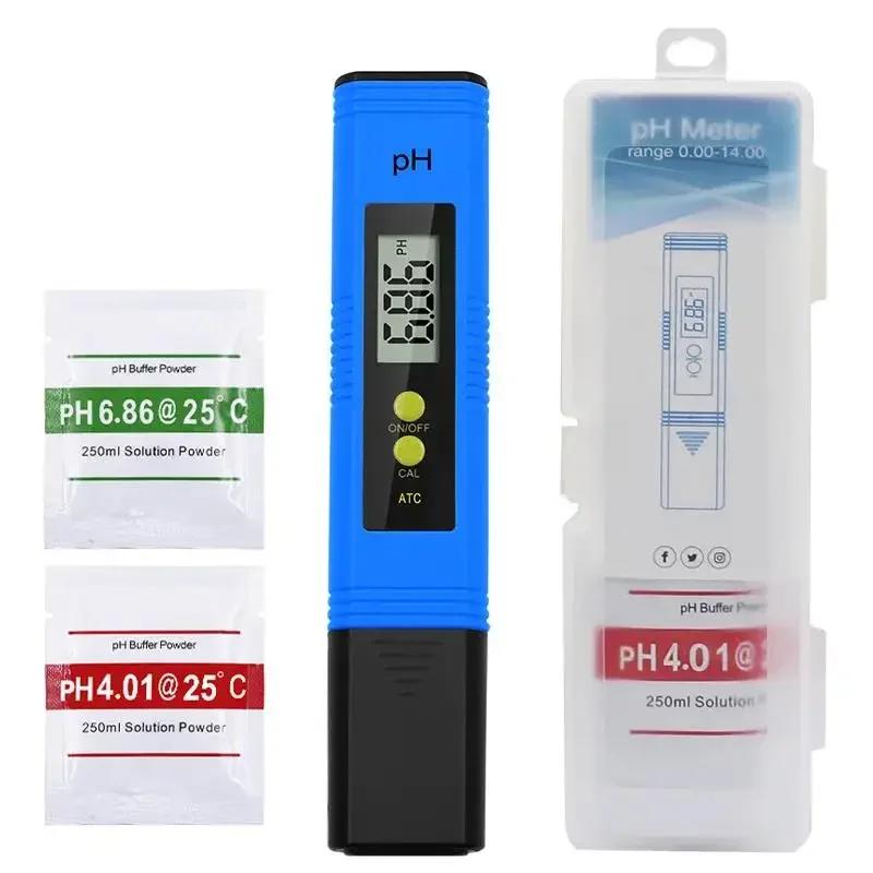 Versatile PH Meter 0.01 Precision for Water Quality Testing 0-14 PH Range LCD Digital Tester for Pools Aquariums Hydroponics