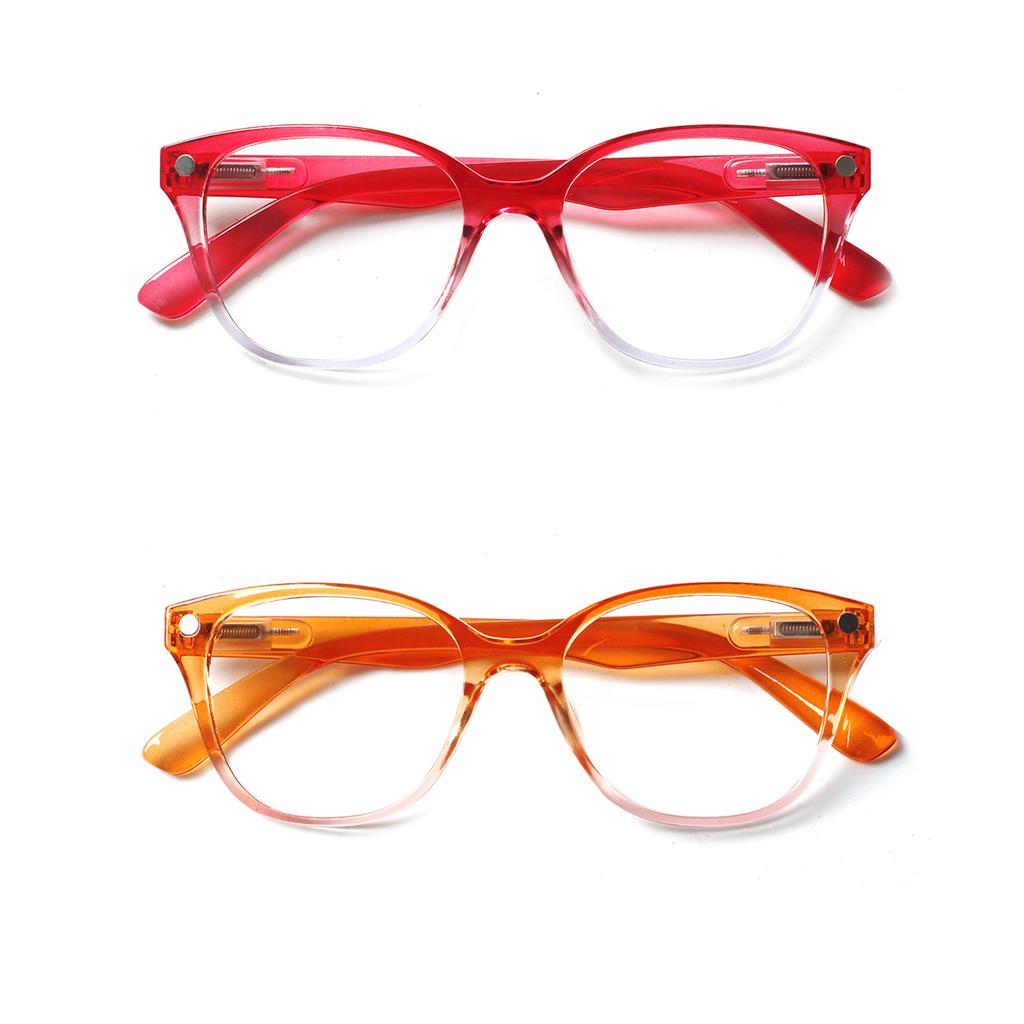 TUREZING Reading Glasses For Women Men Blue Light Blocking Fashion Square HD Presbyopia Glasses