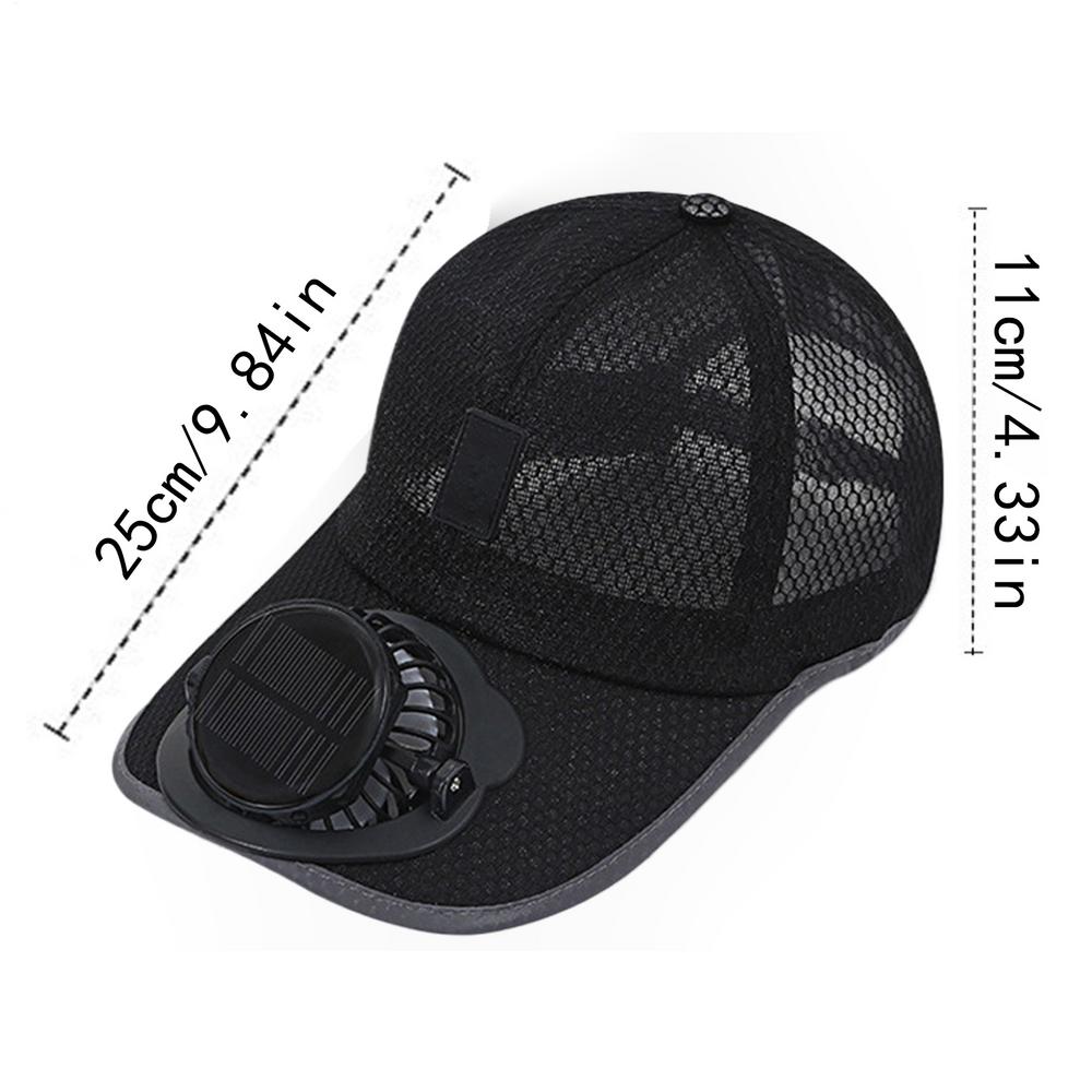 Solar Powered Fan Hat Wide Brim Moisture-Wicking Fashion Sun Hat With Fan for Summer Beach Travel Garden School Cycling
