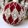 12PCS Christmas Ball Ornaments Glittering Red Green Decorative Ball Christmas Tree Ornaments for Home Wall Living Room House