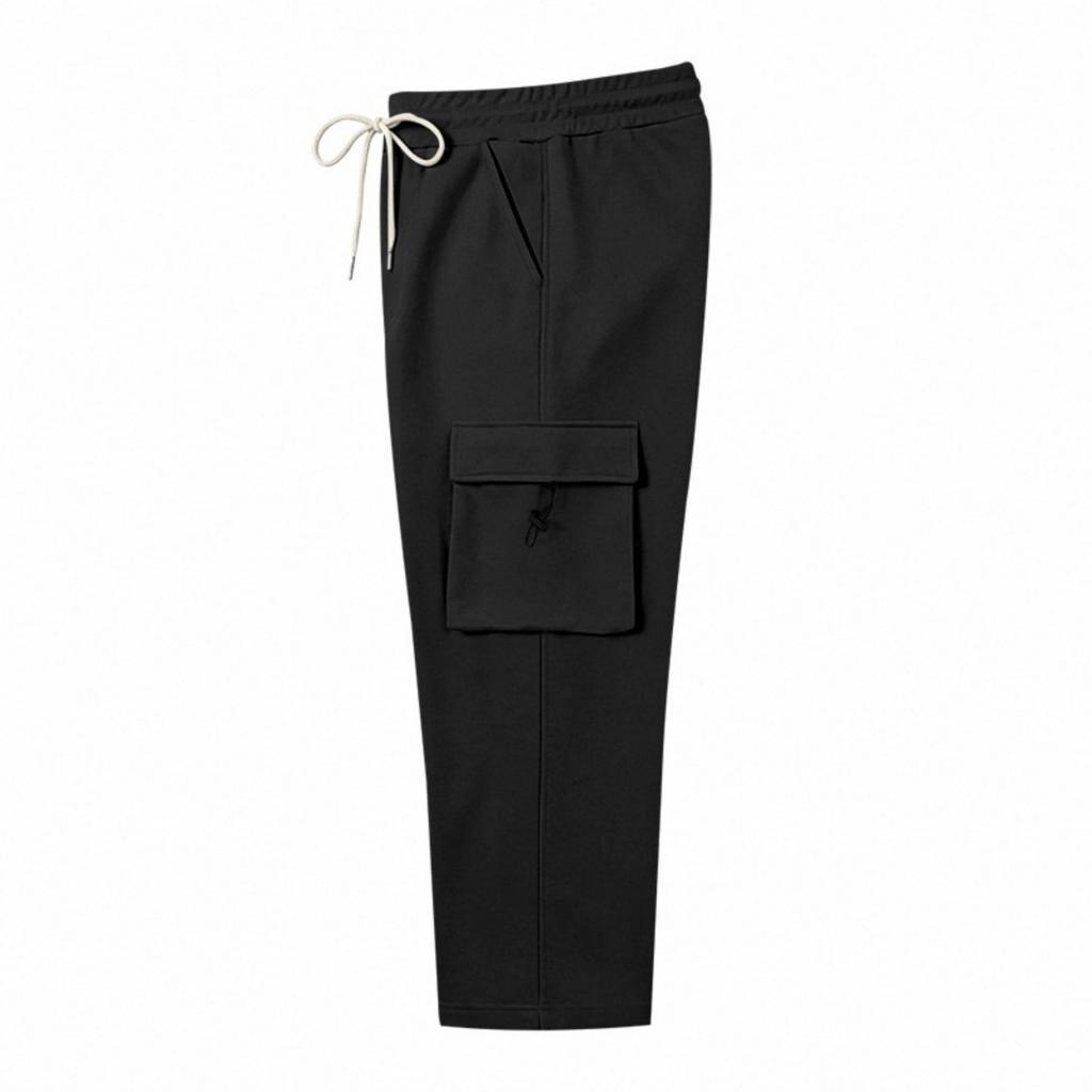 Pantaloni Jogger Pesanti da Uomo per Esterno Design Cargo Multi Tasche Vintage Casual Pantaloni della Tuta Vita con Coulisse