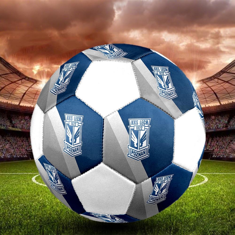 1PC Lech Poznan Poster Size 5 Soccer Ball PrahaIndoor Soccer Ball Colorful All Ages Machine Stitched PVC Competition Ready Durable High-Bounce