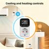 WIFI Thermostat Socket Multi-Function Temperature Controller Outlet with Timer Switch Sensor Probe Heating Cooling Switch