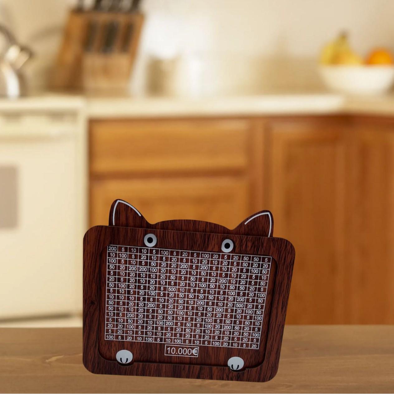 

Ретро Креативная Деревянная Копилка со Счетчиком 17*13*6.5 cm