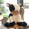 Cow Year Plush Toy Cute Cattle Stuffed Animals Cattle Soft Doll Kids Toys Birthday Gift for Children (Black and White, 50cm/19inch)