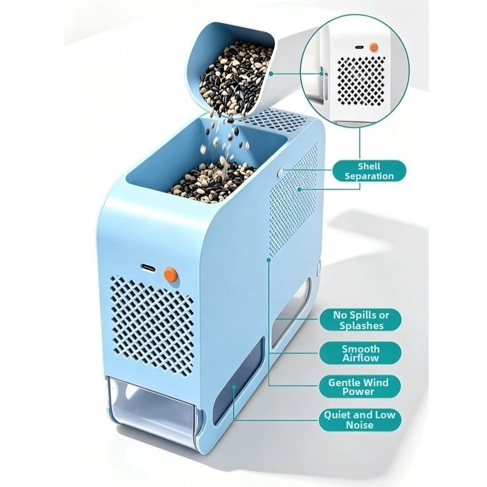 Electric Bird Food Shell Blowing Machine Efficient Parrot Feed Shell Blowing Machine Bird Breeder